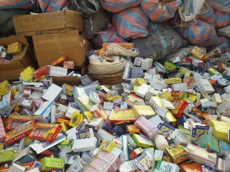 Faux médicaments saisis. Photo: Burkina24