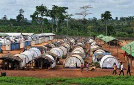 Un camp de réfugiés (Image d'illustration)