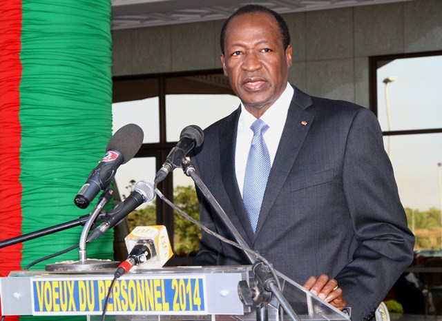 Blaise Compaoré, le 28 décembre 2013 à la Présidence du Faso (Ph : Présidence du Faso)