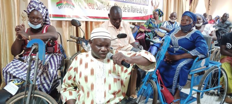 Kaya : Les personnes handicapées exposent leurs doléances à leur ministre