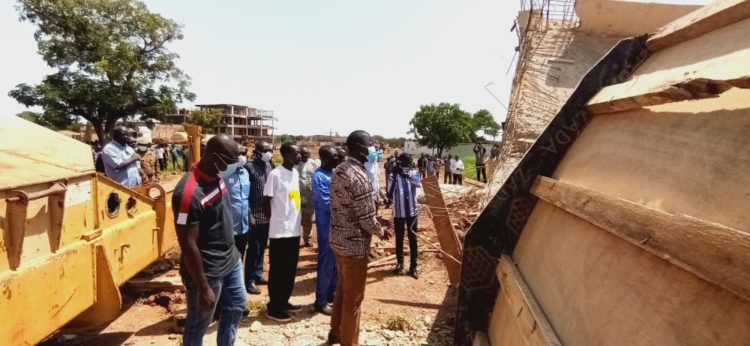 Effondrement d’une dalle dans un chantier à l’université Norbert Zongo de Koudougou