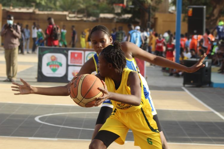 championnat minimes de basketball au Burkina