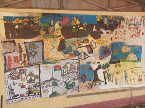 Un tableau exprimant le ressenti des enfants sur la situation sécuritaire du Burkina Faso