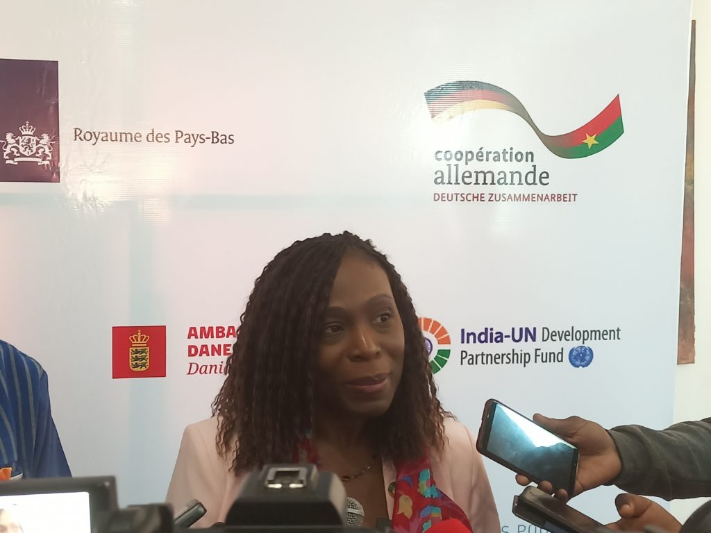 Elsie Laurence-Chounoune, représentante résidente du PNUD au Burkina Faso