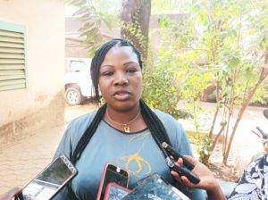 Aminata Sanou, journaliste à Burkina 24 Bobo-Dioulasso et facilitatrice de la formation