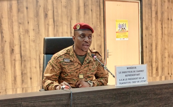 Capitaine Marcel Meda, directeur de cabinet du capitaine Ibrahim Traoré 