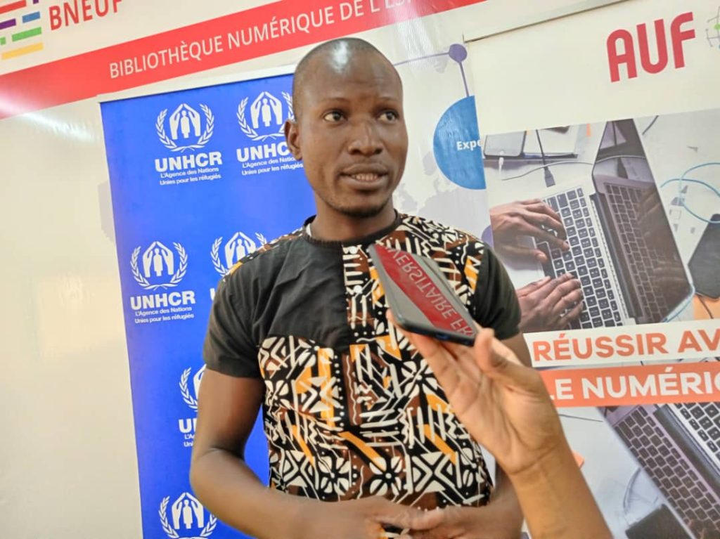 Ngakoutou Bethel, représentant des bénéficiaires du projet
