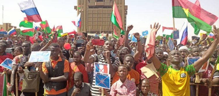 Manifestation de soutien à la Transition à la Place de la Nation de Ouagadougou