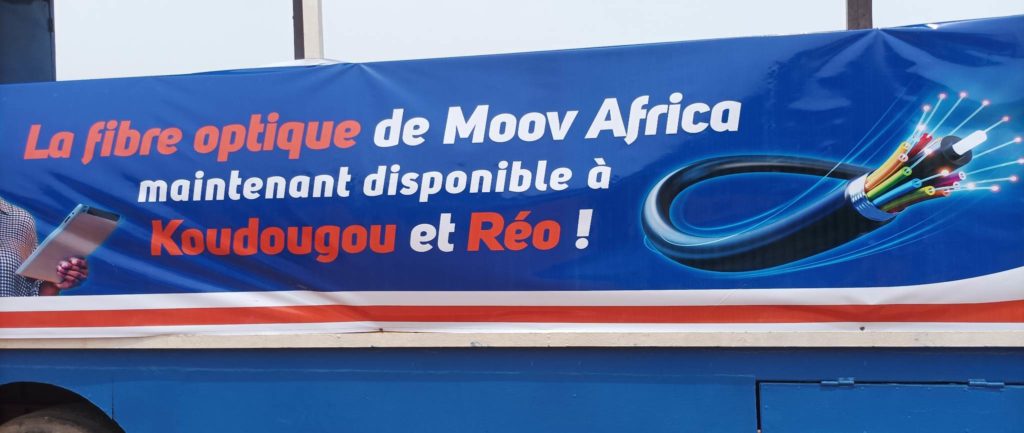 Fibre optique Moov Africa à Koudougou et Réo