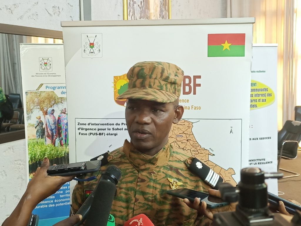 Le colonel Boukaré Zoungrana, ministre de l’administration territoriale, de la décentralisation et de la sécurité (MATDS)
