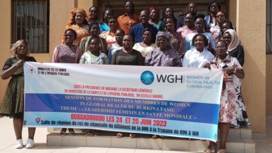 Renforcement des capacités des membres de Women in global health Burkina sur le leadership féminin dans le domaine de la santé