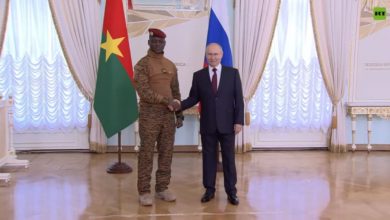 Capitaine Ibrahim Traoré et Vladimir Poutine