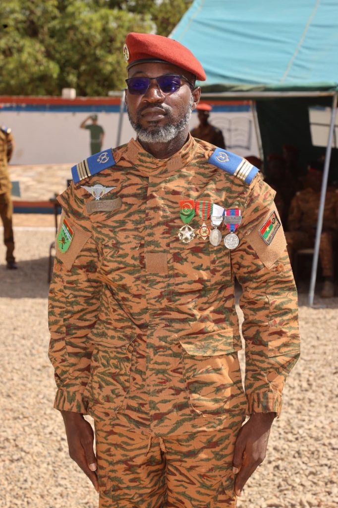 Le Chef de Bataillon OUEDRAOGO Armand Michel, nouveau commandant CECF