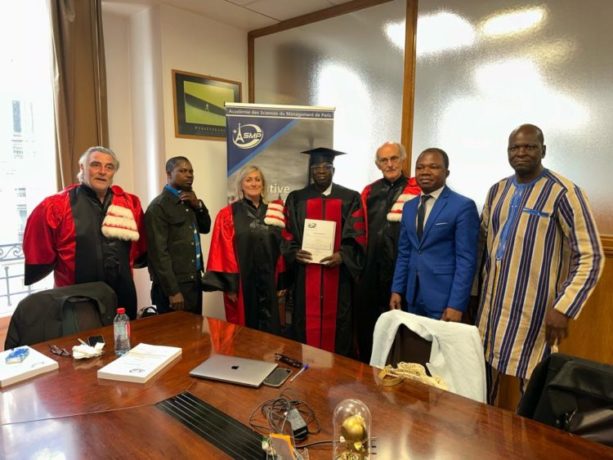 Boukaré Compaoré a soutenu sa thèse de doctorant en Science de gestion à l’Académie des sciences et Management de Paris