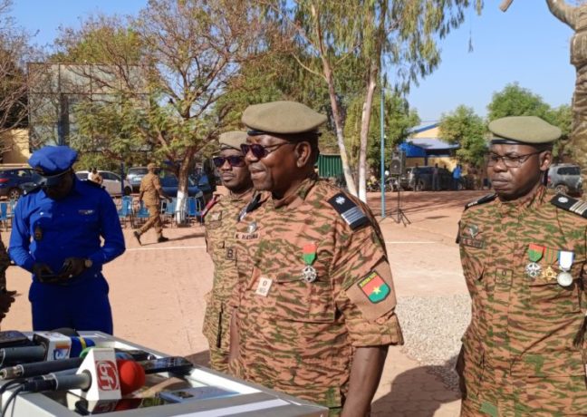 Le chef d’État-major de la gendarmerie nationale, le colonel Kouagri Natama