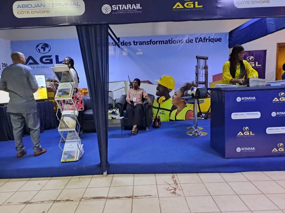 Vue du stand AGL-SITARAIL-Abidjan Terminal.