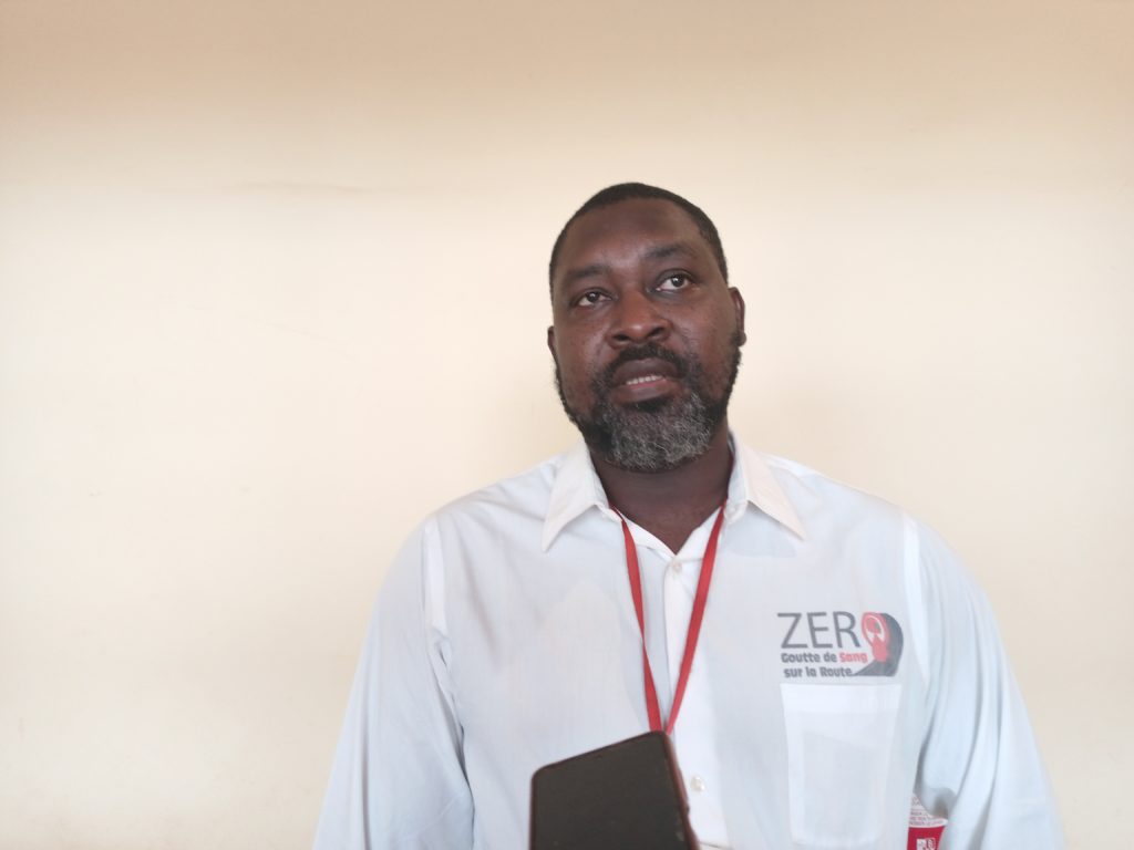 Sylvestre Vincent Ouédraogo, vice-président de l'association zéro goutte de sang sur la route