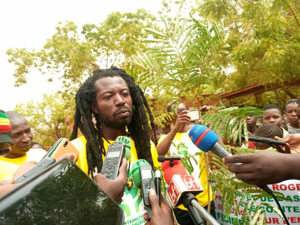 Ibrahim Simporé, alias Ras Simposh, promoteur du festival International de Musique pour l’environnement