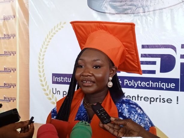 Imelda Yaméogo, diplômée en communication d'entreprise à l'ISPP