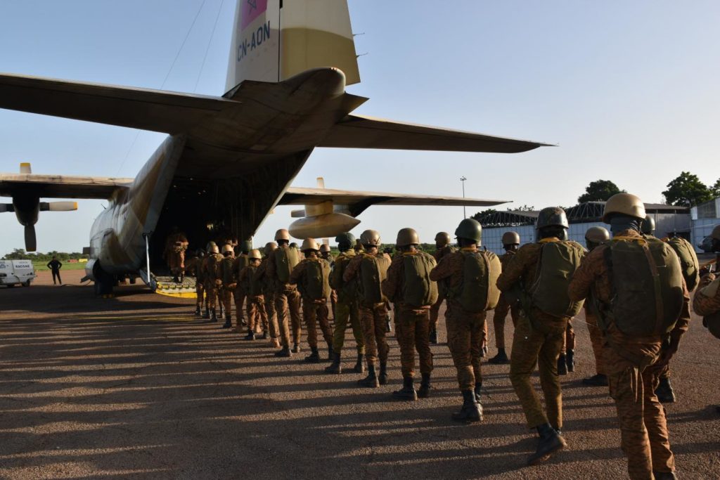 Parachutistes de l'armée de terre du Burkina 