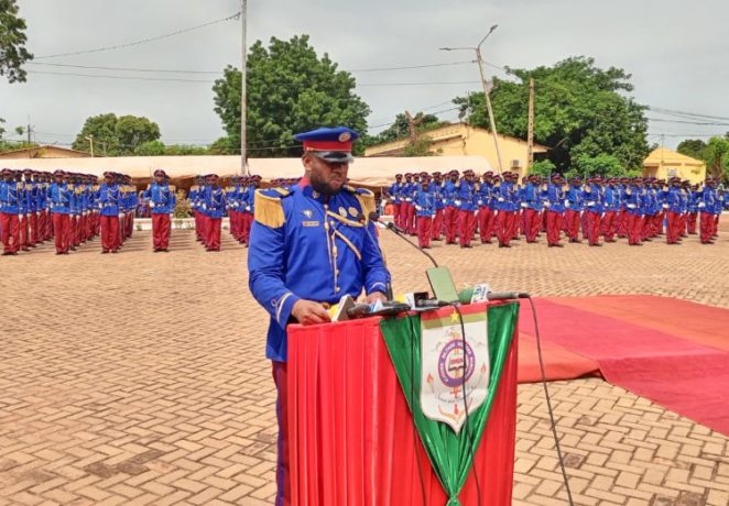 Chef de bataillon William Desmond Baguera, commandant de l'académie militaire Georges Namoano 