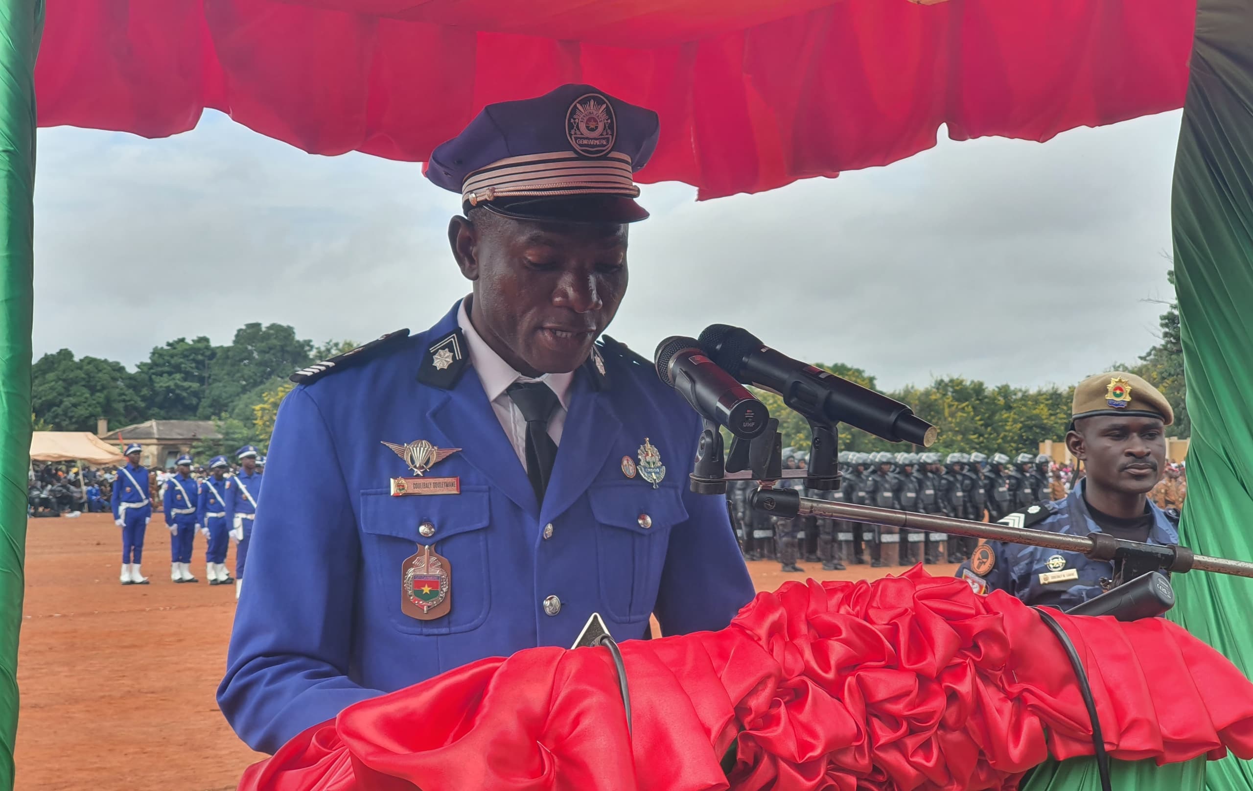 chef d’escadron, Commandant de l’École nationale des Sous-officiers de la gendarmerie (ENSOG), Souleymane Coulibaly