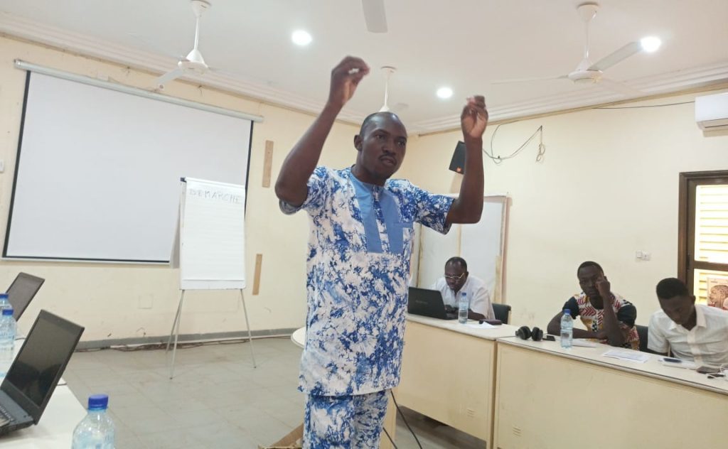 Ousmane Paré, facilitateur au cours de la formation 