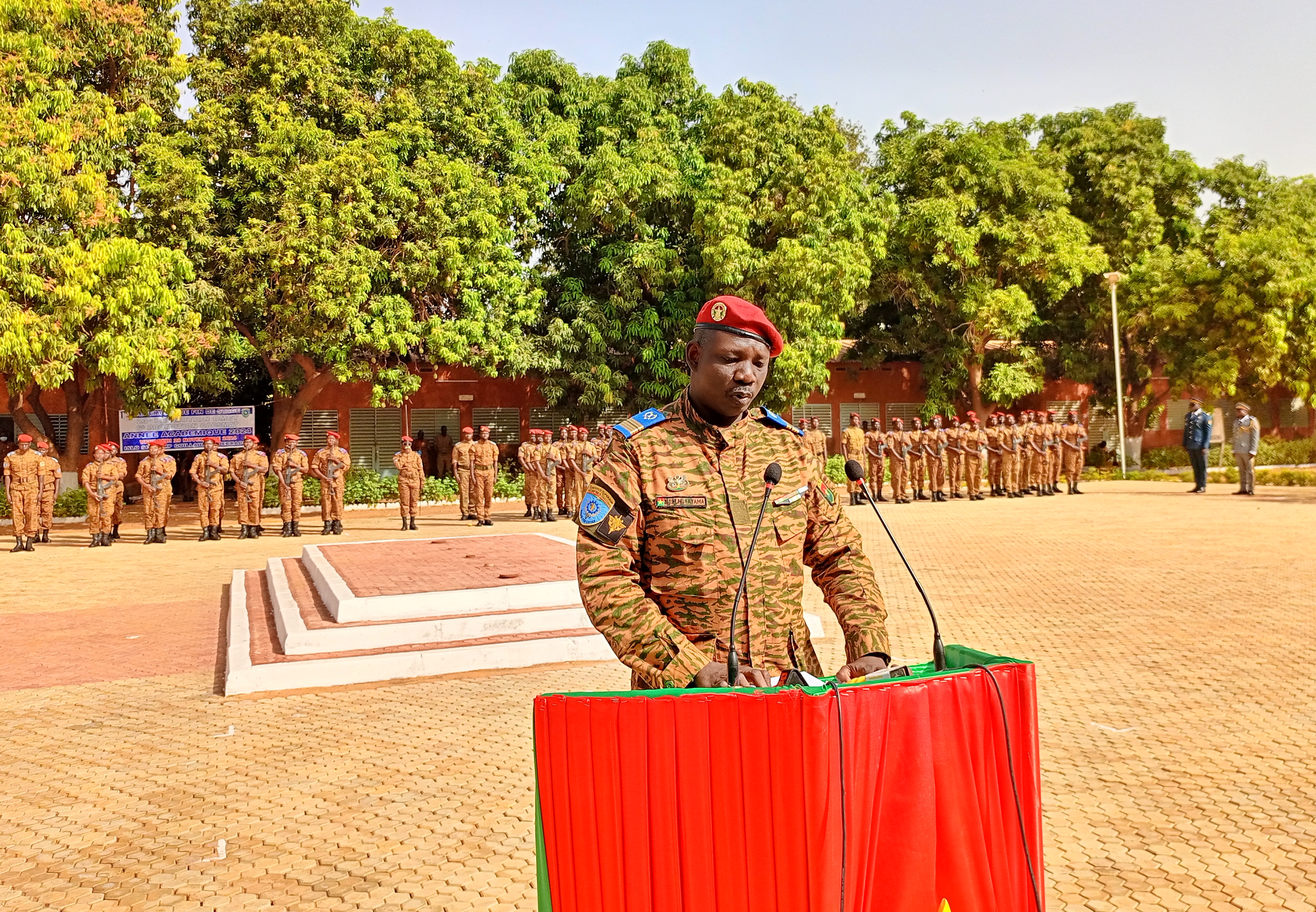 Le directeur général de l'ISLO, le colonel Bié Jean-Michel Fayama