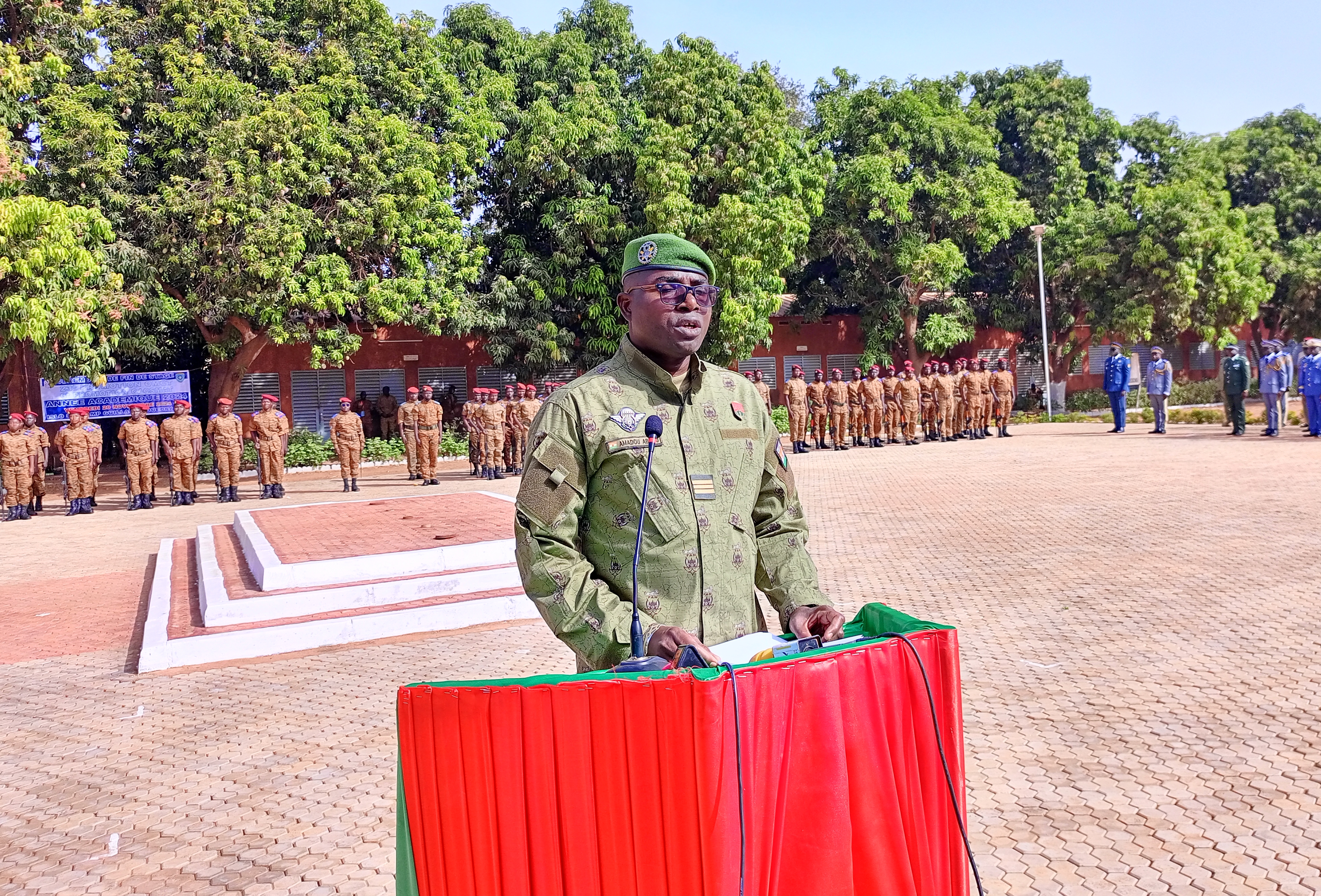 Capitaine Amadou Abdou, délégué des deux promotions 