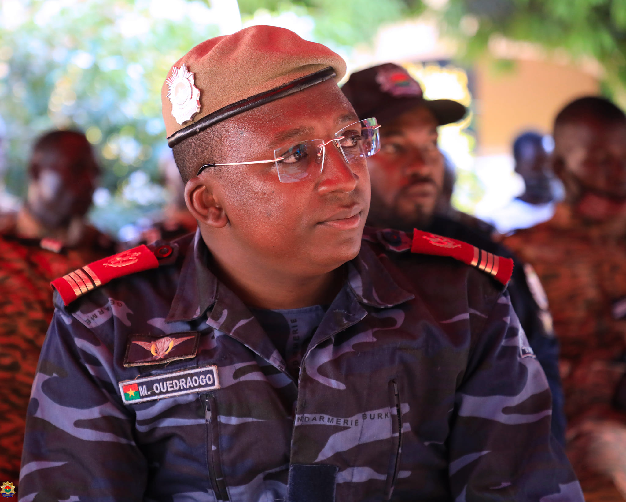 capitaine OUEDRAOGO Aimé Césaire, commandant l'Escadron musique