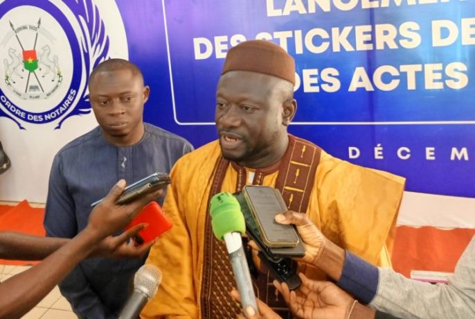 Yacouba Dembélé, président de l'ordre des notaires du Burkina Faso 