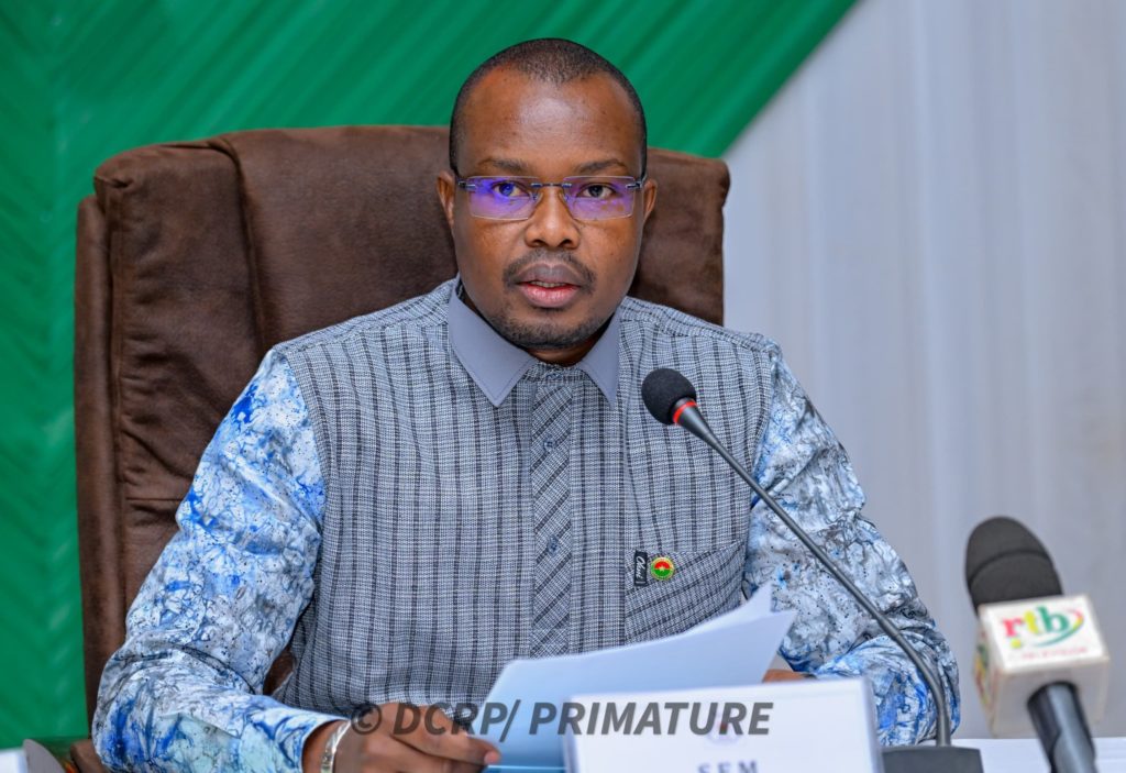 Le Premier ministre Rimtalba, Jean Emmanuel Ouédraogo