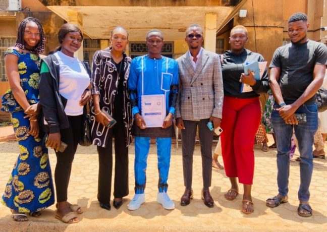 L'équipe de Burkina24 venue soutenir Soumaila Malo