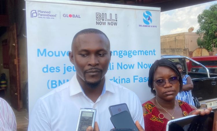 Mikaïlou Ouedraogo, représentant l’organisation planned parenthood partenaire financier de Brave awards