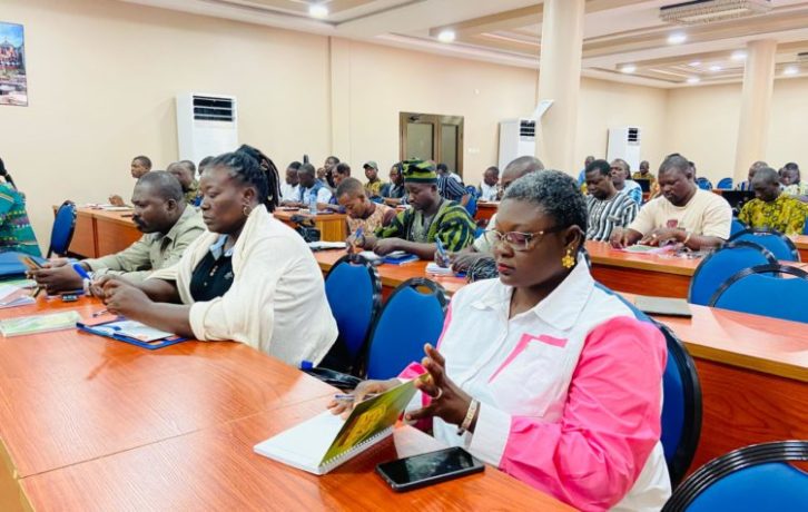 Des professionnels des médias en salle 