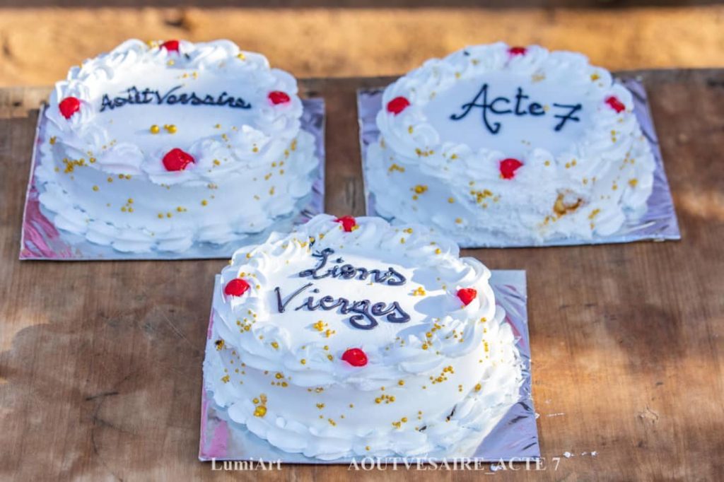 Le gâteau à partager avec les enfants de l'association 