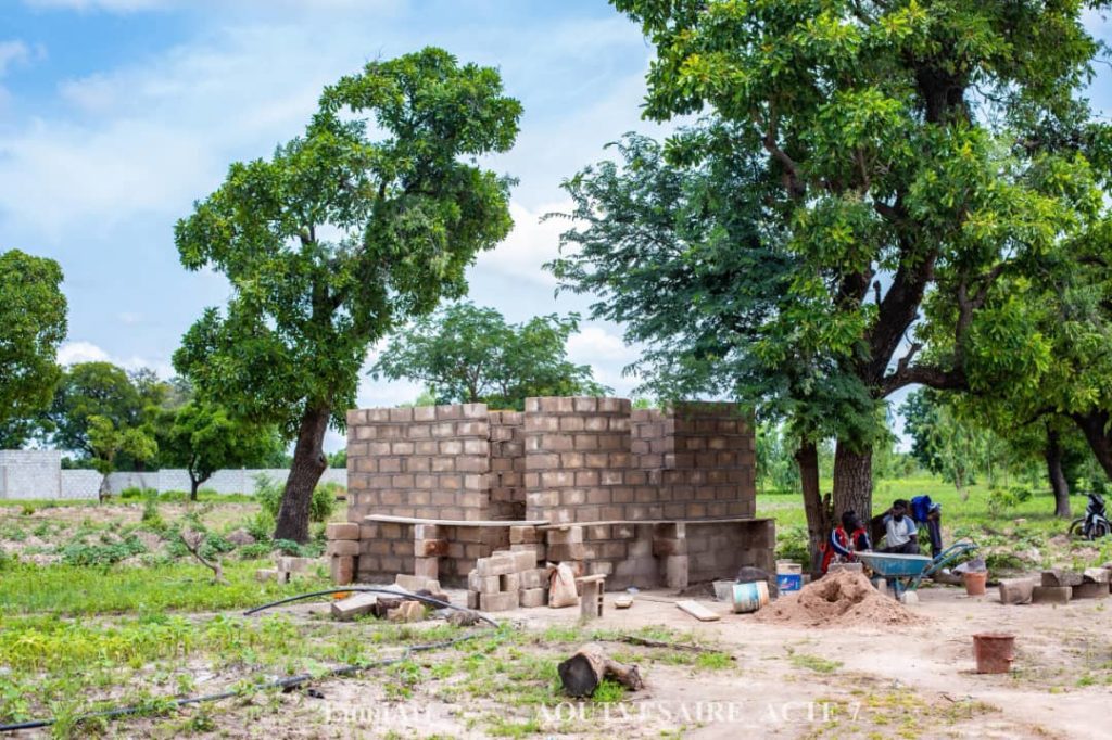 La cuisine en construction. 