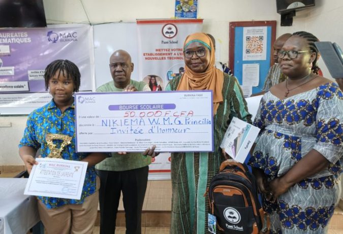 Grace Nikiéma, 11 ans, élève en CM1 au complexe scolaire Notre Dame de l’Annonciation