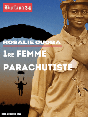 Rosalie Ouoba, première parachutiste de Haute-Volta (Burkina Faso)
