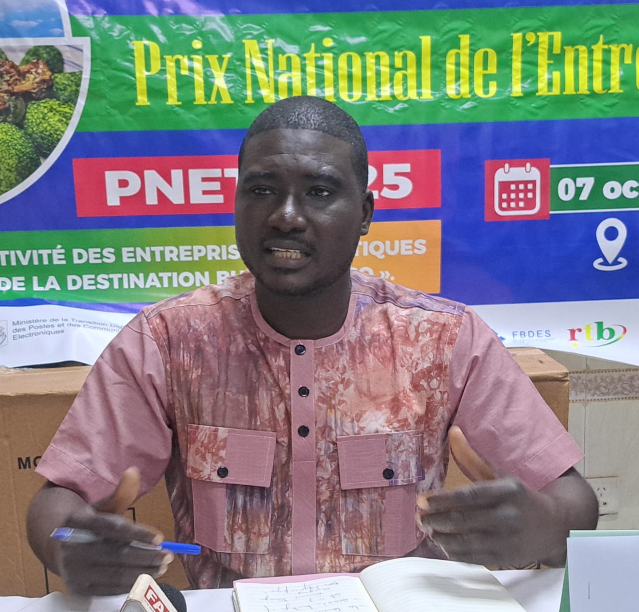 Kadré Sawadogo, Directeur du Développement de l'industrie touristique, représentant le secrétaire général du ministère