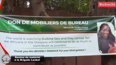 Madame Beverly Pinnock fait don à la Brigade Laabal