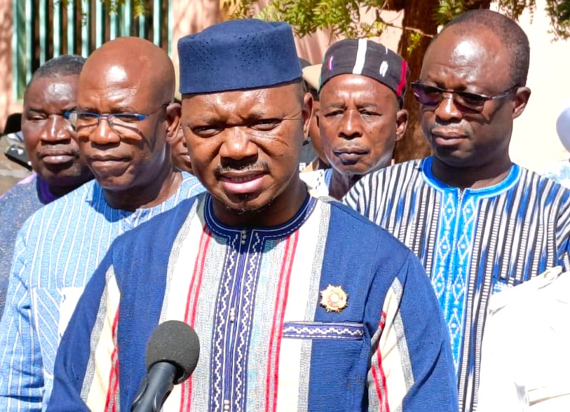 Président de l’Assemblée législative de transition (ALT) et patron de la cérémonie, Dr Ousmane Bougouma
