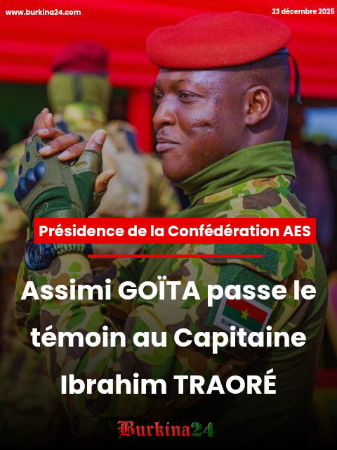Présidence de la Confédération AES : Assimi GOÏTA passe le témoin au Capitaine Ibrahim TRAORÉ pour un an