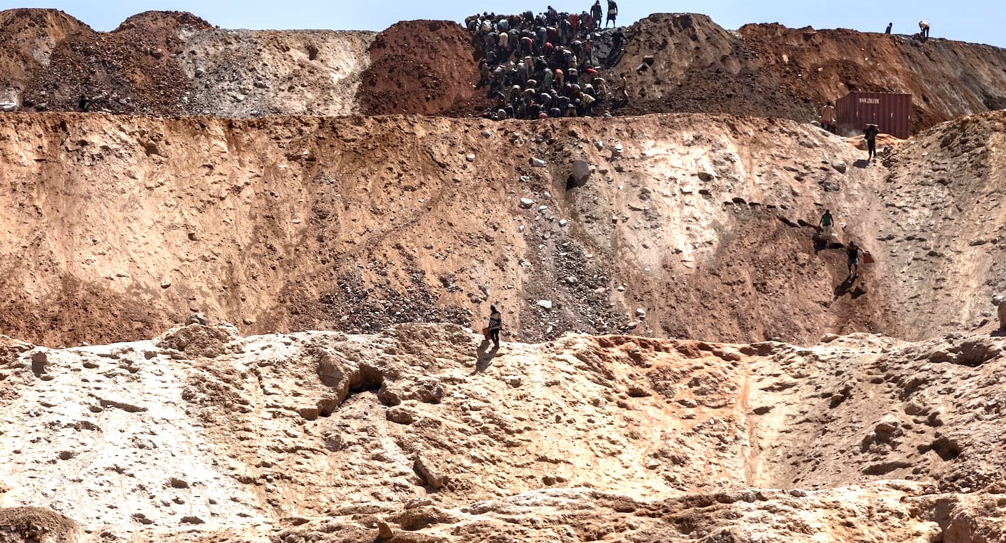 mine de coltan située à Rubaya