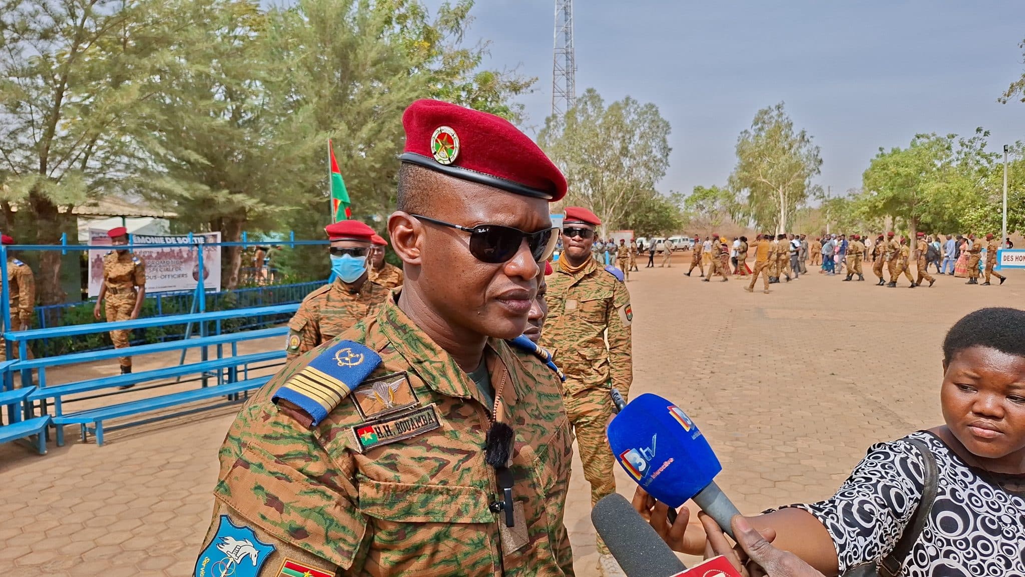 Le colonel Hamed Hermann Rouamba, Chef d'état-major de l'armée de terre
