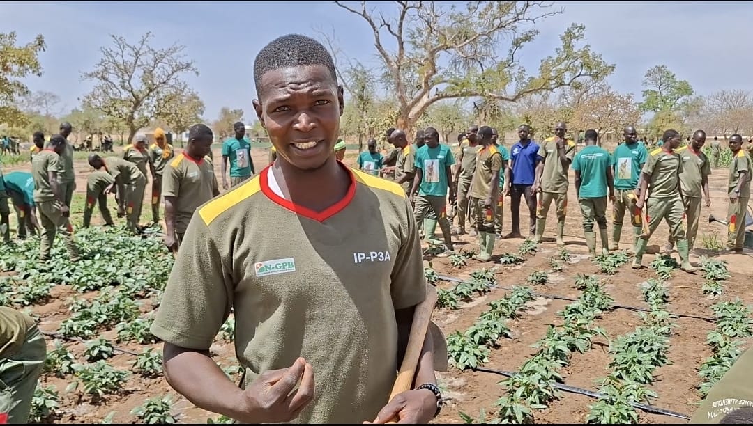 Karim Sawadogo présentant l'importance de la "fumure de fond