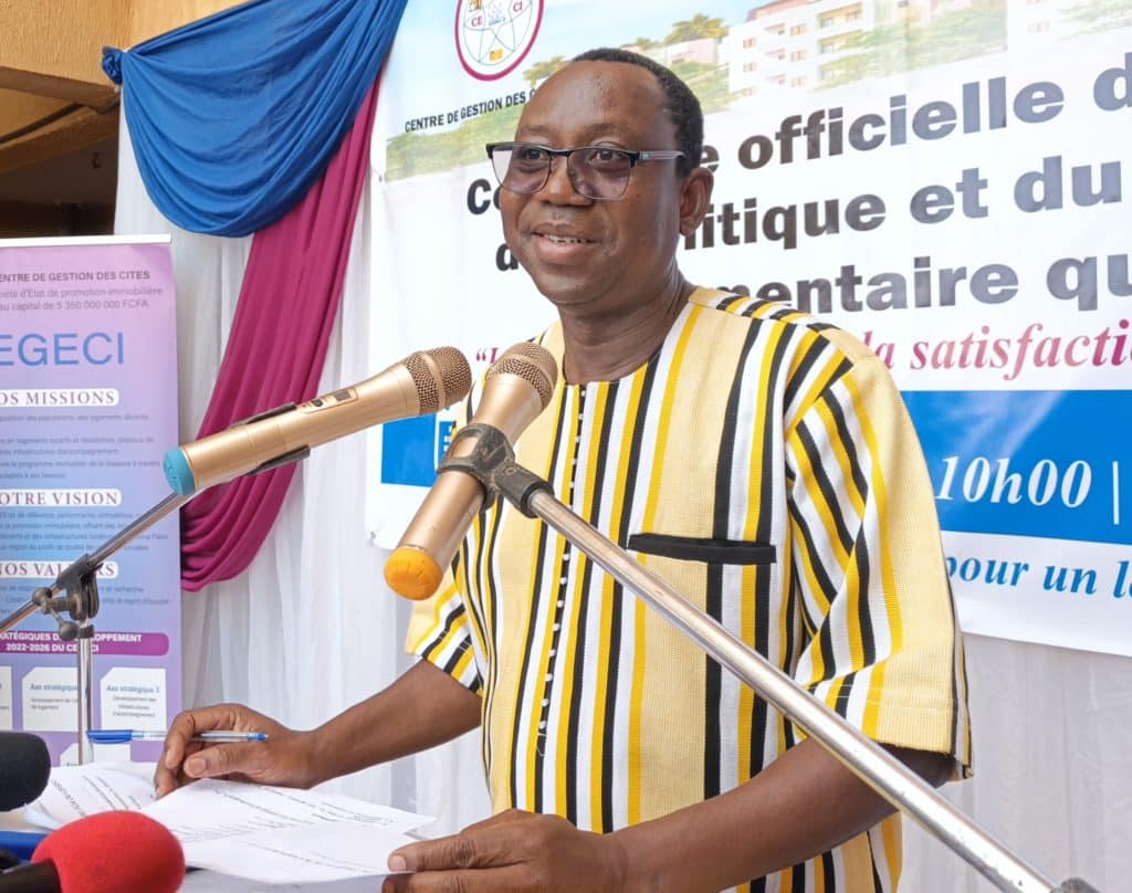 Apollinaire Compaoré, représentant du ministre de la construction de la patrie