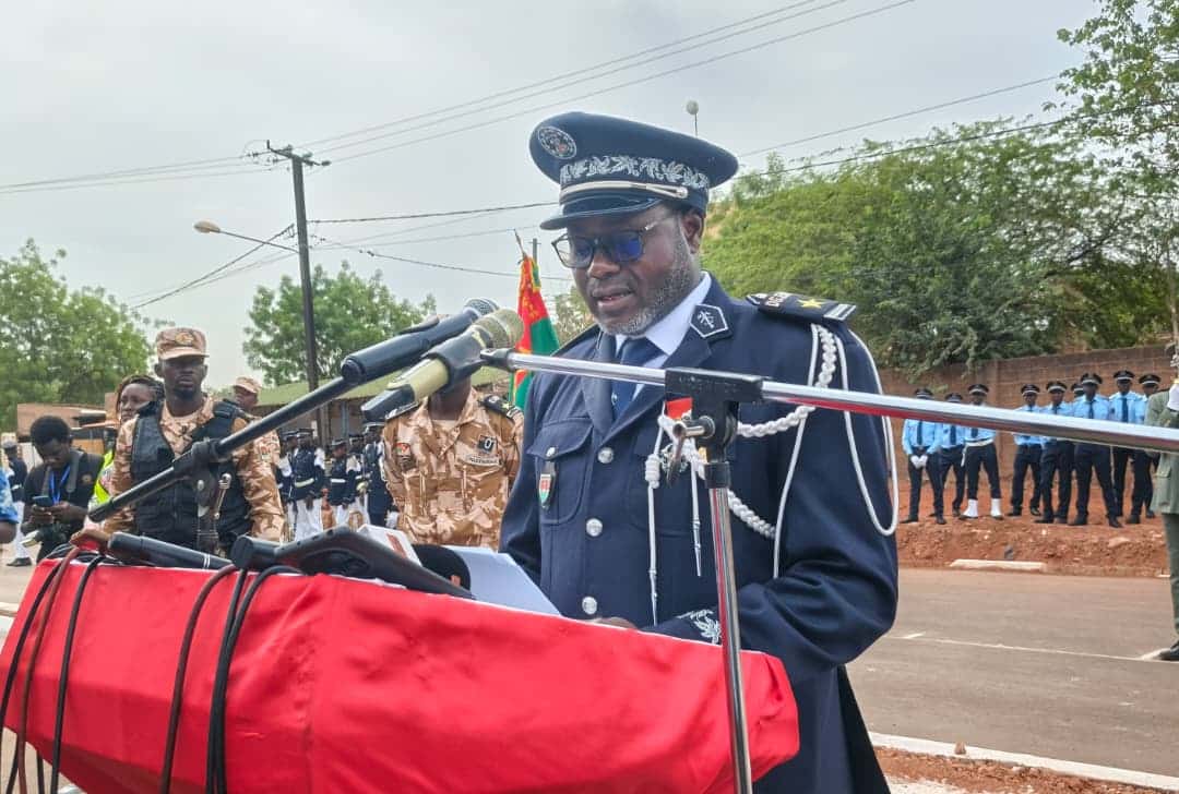 Le directeur général de l’École nationale de police, le commissaire divisionnaire de police Abdoulaye Belem