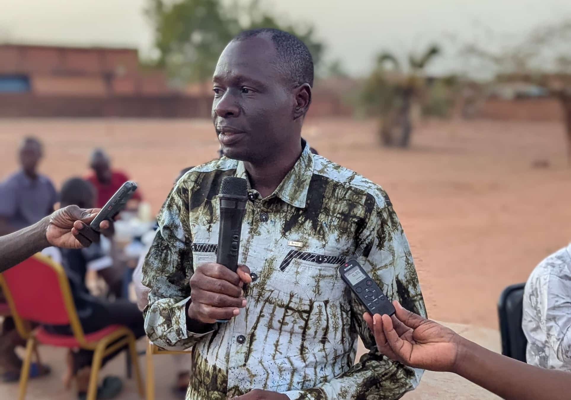 Désiré Badolo, Haut-commissaire du Sourou, lors de son allocution sur le vivre-ensemble