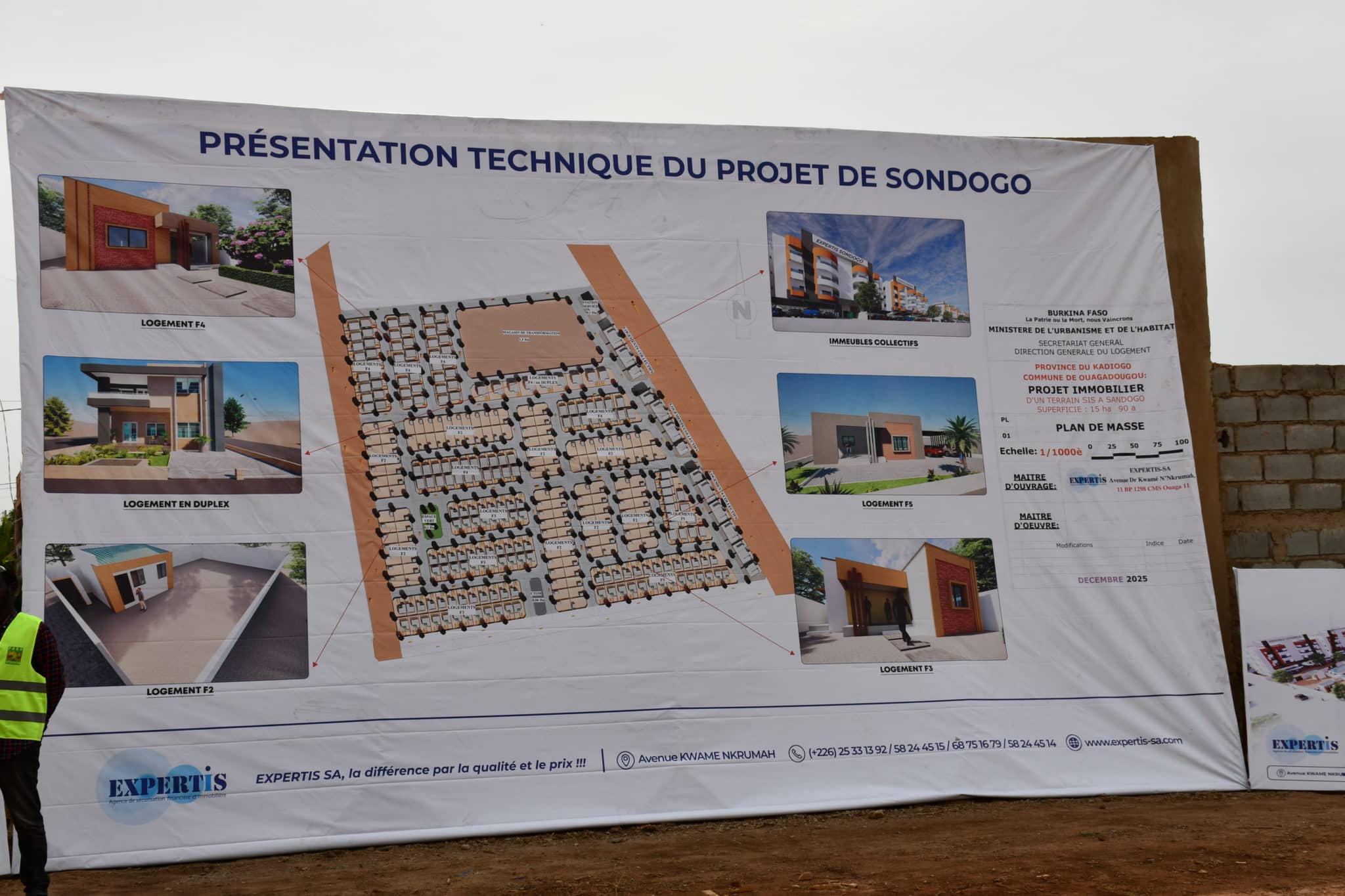 Maquette architecturale du projet Expertise SA